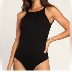 Revival Black Backless Bodysuit